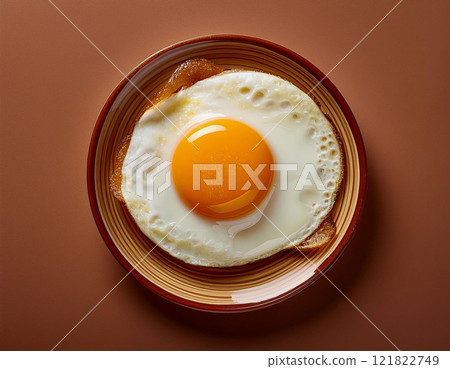 Fried egg sunny side up 121822749