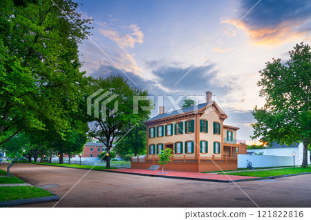 The Lincoln Home National Historic Site in Springfield, Illinois 121822816