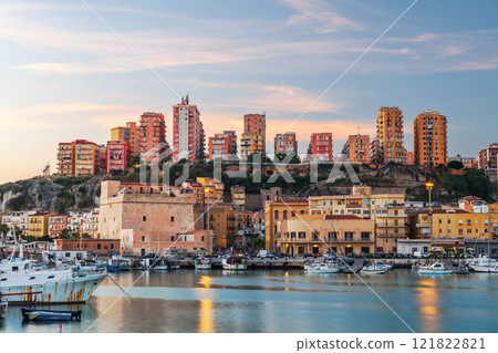 Porto Empedocle, Sicily, Italy Town Skyline 121822821