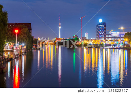 Berlin, Germany on the Spree River 121822827