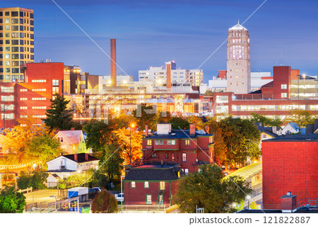 Ann Arbor, Michigan, USA Town Skyline 121822887