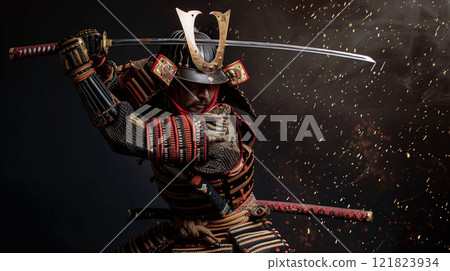 拿著劍的武士 121823934