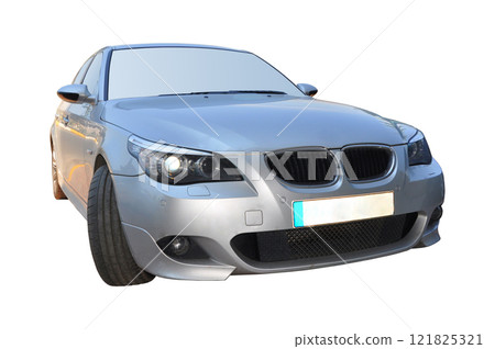 Old BMW gray, luxury car in Istanbul city, October 06 2011 Istanbul Pendik Turkey used car market 121825321