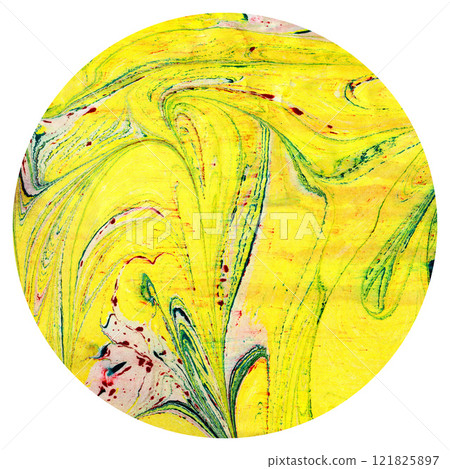 Ebru handmade art, traditional Turkish Ebru technique, painting on water, followed by paper prints Ebru handmade art, traditional Turkish Ebru technique, painting on water, followed by paper prints 121825897