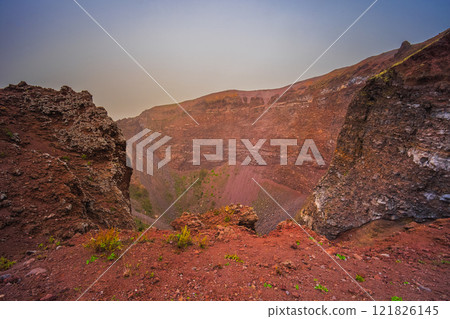 Volcano Crater - Mt. Vesuvius in Italy 121826145