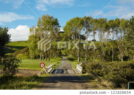 New Zealand landscape, Motutapu Causeway from Rangitoto Island New Zealand landscape, Motutapu Causeway from Rangitoto Island 121826634