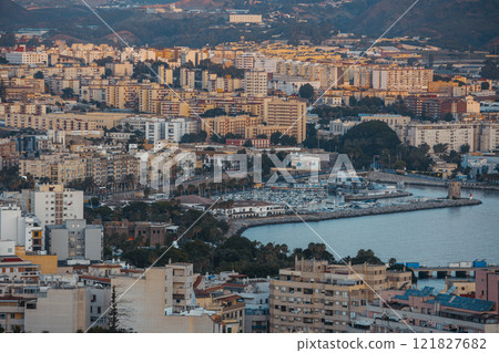 view of the city of ceuta and its two bays view of the city of ceuta and its two bays 121827682