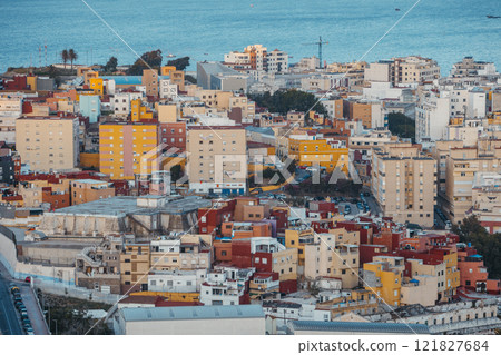 Close up view of the city of Ceuta Close up view of the city of Ceuta 121827684