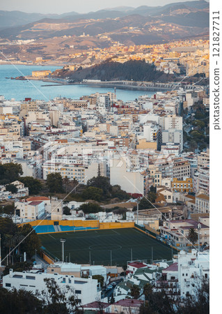 view of the city of ceuta and its two bays view of the city of ceuta and its two bays 121827711