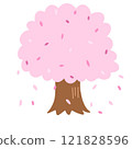 Scenery with cherry tree 121828596