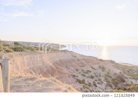 哈雷特灣木板路 (Hallett Cove Boardwalk) 的海上日落 哈雷特灣木板路 (Hallett Cove Boardwalk) 的海上日落 121828849