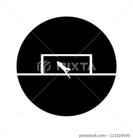 occer goalkeeper icon vector graphic illustration occer goalkeeper icon vector graphic illustration 121829300