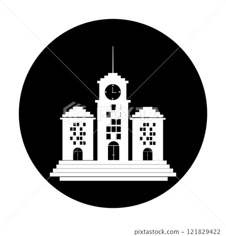hotel building icon vectors illustration hotel building icon vectors illustration 121829422