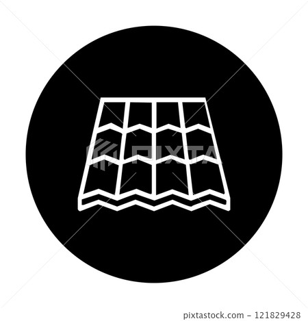 house tile roof icon vector illustration symbol design 121829428