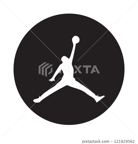 icon of a person playing basketball 121829562