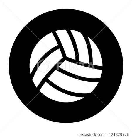 volleyball ball icon vectors illustration volleyball ball icon vectors illustration 121829576