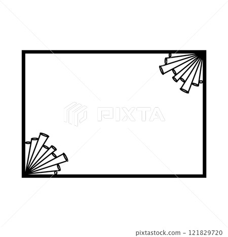 classic nuanced frame trim icon 121829720