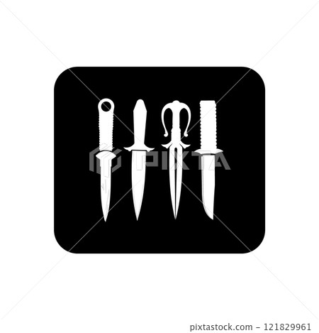 knife icon, vectors illustration symbol design 121829961