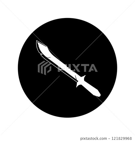 machete icon, vectors illustration symbol design machete icon, vectors illustration symbol design 121829968