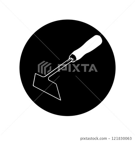 hoe icon, vectors illustration symbol design hoe icon, vectors illustration symbol design 121830063