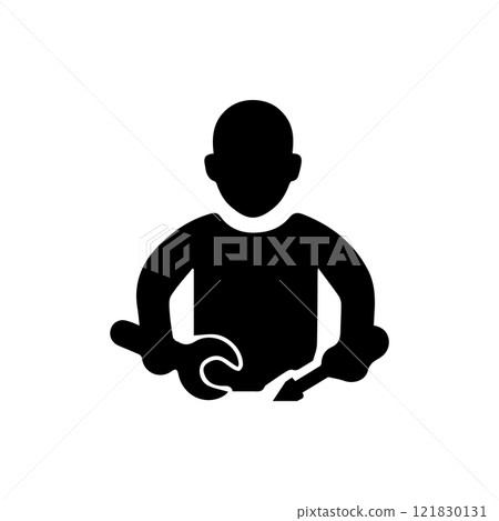 worker icon, vectors illustration, symbol design worker icon, vectors illustration, symbol design 121830131