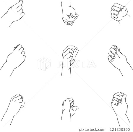Right hand pinching from various angles 2 Right hand pinching from various angles 2 121830390