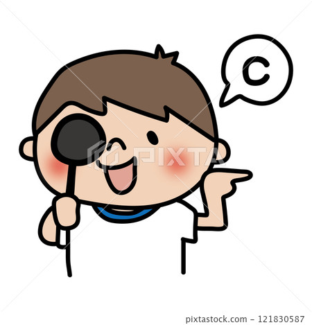 在學校健康檢查期間接受視力檢查的兒童（男孩） 121830587