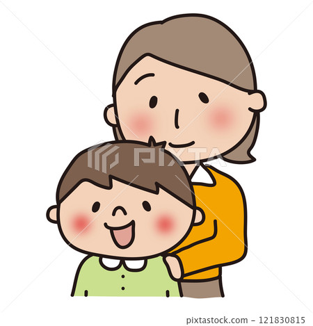 Mother and son parent and child Mother and son parent and child 121830815