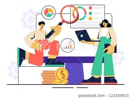 Entrepreneur Vector Illustration featuring Business Teams Celebrating Success, Engaging in Meetings, Discussions, and Various Business Activities Entrepreneur Vector Illustration featuring Business Teams Celebrating Success, Engaging in Meetings, Discussions, and Various Business Activities 121830915