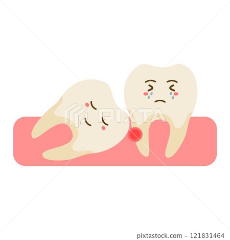 illustration of a sick tooth illustration of a sick tooth 121831464