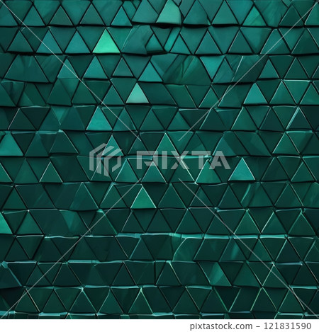 the AI Image Generator, Green Triangular Pattern for Modern Design 121831590