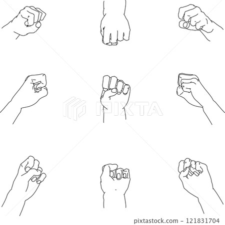 Grabbing left hand seen from various angles 1 Grabbing left hand seen from various angles 1 121831704