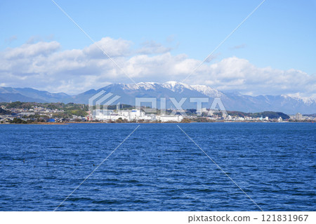 View from the Lake Biwa cruise ship "Michigan" (Otsu city, Mount Hira, Mount Hiei, etc.) Photographed in December 2024 View from the Lake Biwa cruise ship "Michigan" (Otsu city, Mount Hira, Mount Hiei, etc.) Photographed in December 2024 121831967