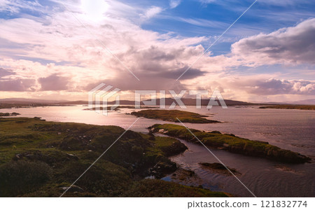 Malin Beg at the west coast of Ireland in Donegal - breathtaking coastal landscape that beautifully 121832774
