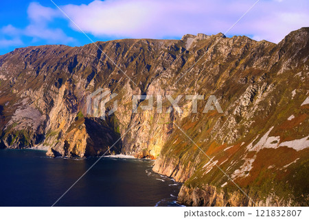 Slieve League in Donegal Ireland - the highest cliffs in Europe - Breathtaking and Stunning Coastal 121832807
