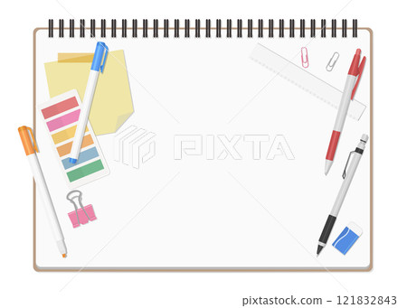 文具和筆記本套裝,簡單素環筆記本,橫向 文具和筆記本套裝,簡單素環筆記本,橫向 121832843