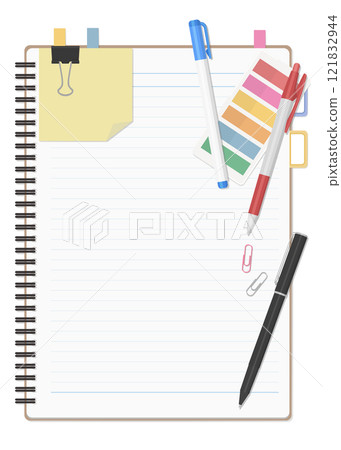 Stationery and notebook set, simple lined ring notebook Stationery and notebook set, simple lined ring notebook 121832944
