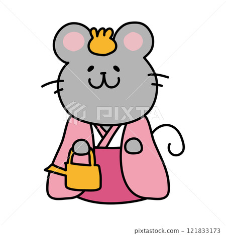 Three court ladies of the Mouse Doll (Teiko) 121833173