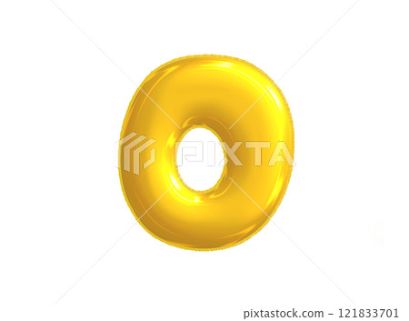 Bright yellow celebrated air balloons number ZERO Bright yellow celebrated air balloons number ZERO 121833701
