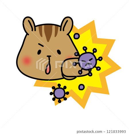 松鼠猛擊病毒 121833993