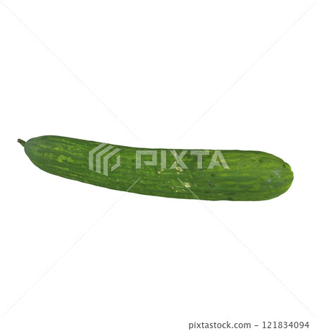 Fresh green cucumber isolated on white background for culinary use Fresh green cucumber isolated on white background for culinary use 121834094
