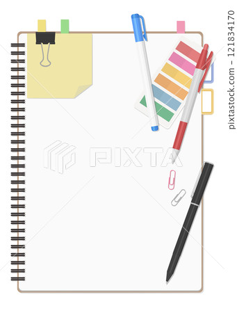 Stationery and notebook set, simple blank ring notebook Stationery and notebook set, simple blank ring notebook 121834170