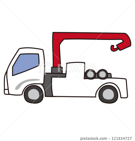 White tow truck White tow truck 121834727