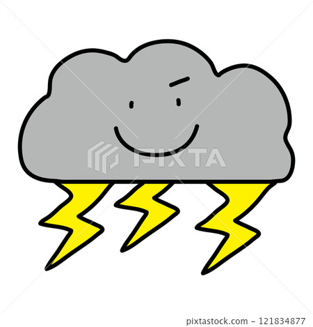 天氣符號 雷雲 121834877