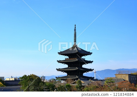 京都八坂寶塔和東山 121834884