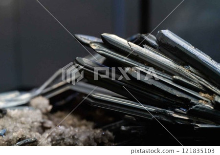 輝銻礦 一之川礦 黑色礦物 Kiankou 121835103