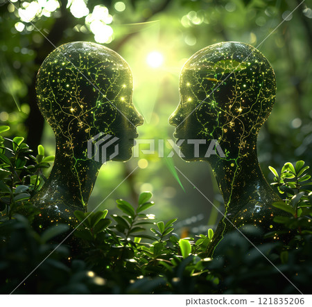Earth Day and Forest Protection, harmony with nature. Earth Day and Forest Protection, harmony with nature. 121835206