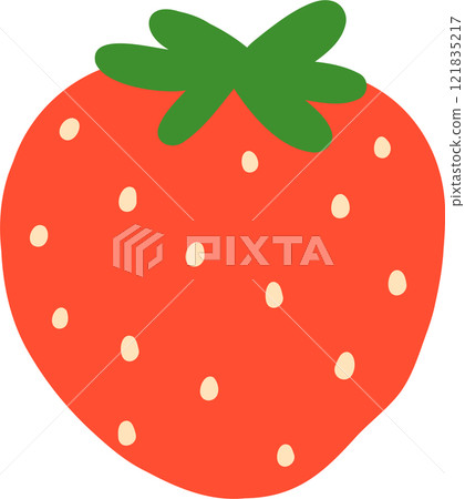 Cute Strawberry Hand Drawn 121835217