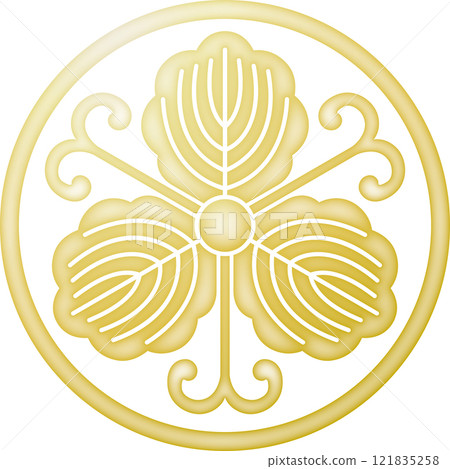 Family crest: Thread ring and vine oak [gold] 121835258