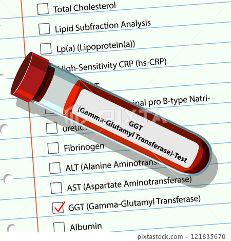 Medical Blood Test Illustration 121835670